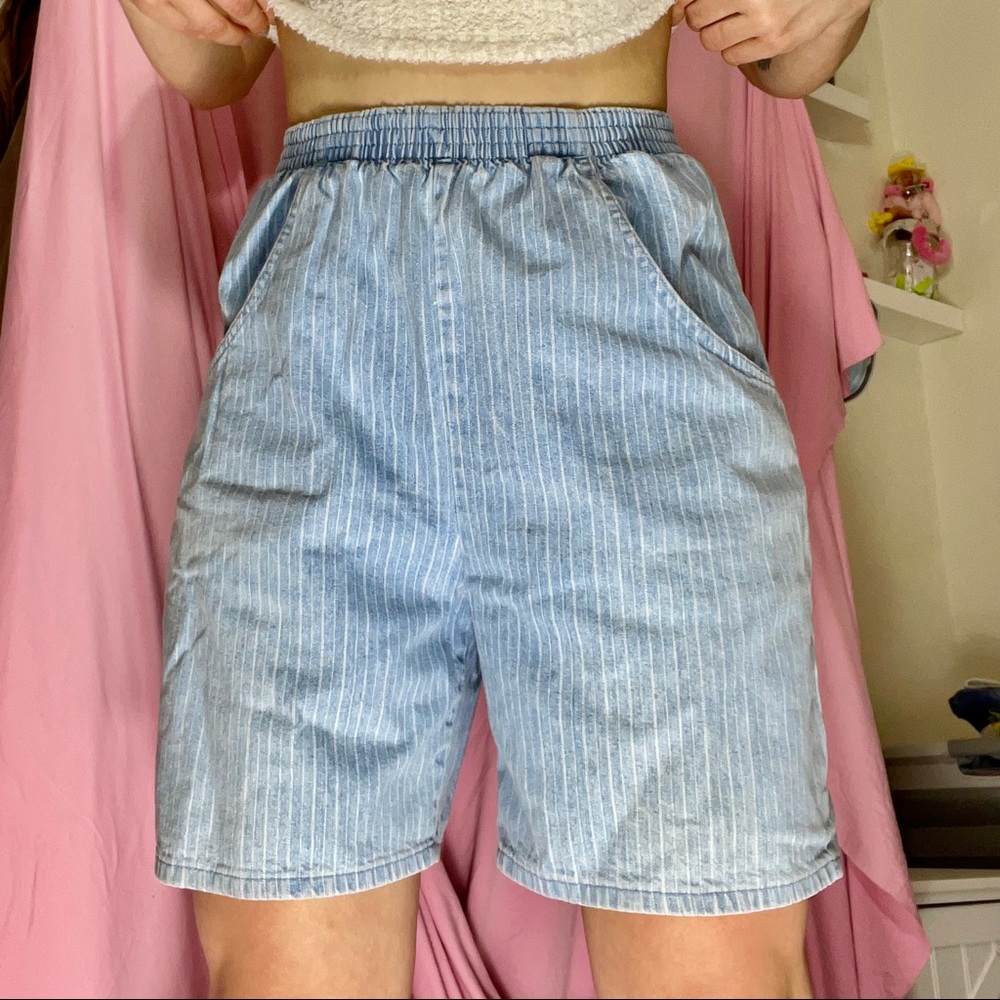 Striped Bermuda Shorts